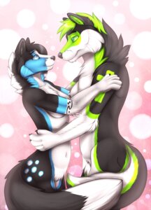 Rating: Questionable Score: 0 Tags: 2014 abs abstract_background anabel_calamity anthro biceps breasts canid canine canis cheek_tuft duo e621 eye_contact facial_tuft female fleki fur hi_res looking_at_another male male/female mammal muscular navel pecs pubes side_view standing tex tuft wolf User: bunchy7s