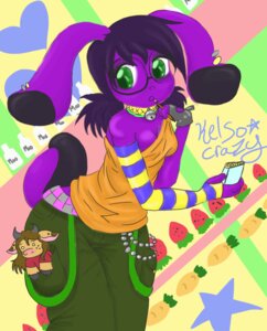 Rating: Safe Score: 0 Tags: abstract_background alternative_fashion anthro bell bell_collar bondage_pants bottomwear bovid bovine breasts carrot cattle chain choker cleavage clothed clothing collar colorful_theme e621 ear_piercing eraser eyewear female food footwear fruit fur glasses heart_symbol jewelry kelso-crazy lagomorph legwear leporid looking_at_viewer mammal milk necklace note notebook pants pencil_(object) piercing plant plushie purple_body purple_fur rabbit scene_(fashion) socks solo sparklefur star strawberry thinking thoughtful_expression vegetable wide_hips y2k_(graphic_design) User: bunchy7s
