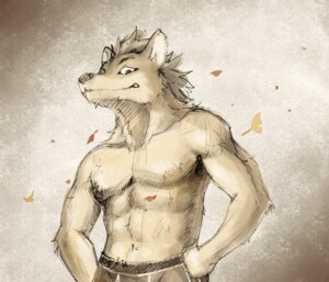 Rating: Safe Score: 0 Tags: abs anthro athletic biceps bottomwear canid canine canis clothed clothing domestic_dog e621 hair hands_on_hips leaf looking_at_viewer looking_down male mammal monochrome muscular muscular_anthro muscular_male pants pecs sepia solo topless unknown_artist User: bunchy7s