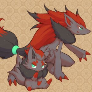 Rating: Safe Score: 0 Tags: 1:1 2010 ambiguous_gender anthro arm_tuft canid canine chest_tuft digitigrade duo e621 elbow_tuft fluffy fluffy_chest fluffy_hips fluffy_mane fur generation_5_pokemon green_eyes grey_body grey_fur hair hi_res long_hair looking_at_viewer mammal neck_tuft nintendo pokemon pokemon_(species) size_difference tongue tongue_out tsu_ji tuft zoroark zorua User: bunchy7s