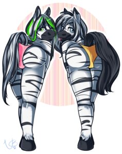 Rating: Questionable Score: 0 Tags: 2011 absurd_res anthro clothed clothing crossdressing duo e621 equid equine femboy hi_res jack_hyperfreak_(hyperfreak666) male mammal minettefraise panties simple_background stripes stripes_(character) tail take_your_pick underwear white_background zebra User: bunchy7s