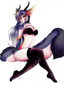 Rating: Safe Score: 0 Tags: anthro bra breasts cleavage clothed clothing e621 female fluffy fluffy_tail hi_res horn legwear long_tail looking_at_viewer mammal obsidian_(character) pinup pose sdark391 simple_background skimpy solo spragon stockings tail underwear white_background User: bunchy7s