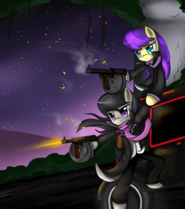 Rating: Safe Score: 0 Tags: absurd_res accessory black_hair blue_eyes car clothing cyanaeolin duo e621 earth_pony equid equine fan_character female friendship_is_magic fur grey_body grey_fur gun hair hasbro hi_res horse long_hair mammal multicolored_hair my_little_pony necktie night octavia_(mlp) open_mouth outside pony purple_hair ranged_weapon smile smoke submachine_gun suit thompson_gun two_tone_hair vehicle weapon yellow_body yellow_fur User: bunchy7s