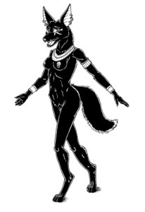 Rating: Explicit Score: 0 Tags: anthro anubian_jackal biped black_and_white black_body body_ornaments breasts canid canine canis casual_nudity e621 ear_piercing egyptian female female_anthro full-length_portrait genitals henryweasel jackal line_art mammal monochrome nipple_piercing nipples nude nude_anthro nude_female piercing portrait pose solo tail three-quarter_view vulva User: bunchy7s