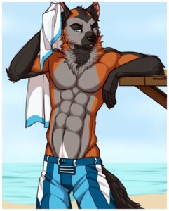 Rating: Safe Score: 0 Tags: 2013 abs anthro athletic beach biceps big_muscles biped black_body black_fur black_nose blue_eyes border bottomwear brown_body brown_fur canid canine chest_tuft clothed clothing cloud detailed_background e621 fangs feralise fox front_view fur grey_body grey_fur grin looking_at_viewer male mammal multicolored_body multicolored_fur muscular muscular_anthro muscular_male navel outside pecs pose sand sea seaside shorts sky smile solo standing swimwear tanner_james teeth topless towel tuft water wet white_body white_border white_fur User: bunchy7s