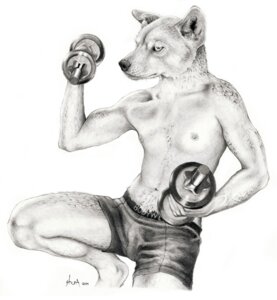 Rating: Safe Score: 0 Tags: anthro aruhs canid canine canis clothed clothing dingo e621 exercise greyscale holding_object male mammal monochrome navel nipples simple_background solo topless weightlifting weights white_background workout User: bunchy7s Rating: Safe Score: 0 Tags: anthro aruhs canid canine canis clothed clothing dingo e621 exercise greyscale holding_object male mammal monochrome navel nipples simple_background solo topless weightlifting weights white_background workout User: bunchy7s