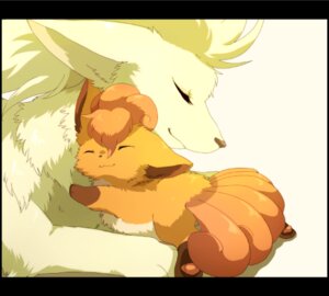 Rating: Safe Score: 0 Tags: ambiguous_gender canid canine duo e621 evolutionary_family feral generation_1_pokemon low_res mammal multi_tail ninetales nintendo pokemon pokemon_(species) size_difference tail vulpix 神無月 User: bunchy7s