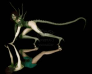 Rating: Questionable Score: 0 Tags: 2014 3d_(artwork) 5:4 alien alien_(franchise) altered_reflection black_background breasts brown_hair claws clothed clothing digital_media_(artwork) duality e621 fangs female hair hi_res human hybrid looking_at_viewer mammal nude reflection simple_background solo source_request teeth transformation unavailable_at_source xenomorph yunners User: bunchy7s