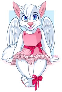 Rating: Safe Score: 0 Tags: 2013 alternative_fashion ambiguous_gender anthro biped blue_eyes canid canine canis child clothed clothing crossdressing dress e621 feathered_wings feathers femboy fur j-fashion kwisa lolita_(fashion) male mammal minettefraise sitting solo sweet_lolita white_body white_fur wings wolf young young_anthro User: bunchy7s