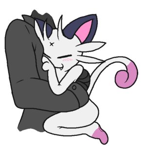 Rating: Safe Score: 0 Tags: 1:1 alternate_color ambiguous_gender anthro cyanzangoose duo e621 fan_character felid generation_1_pokemon hug human mammal meo_the_meowth meowth nintendo pokemon pokemon_(species) simple_background teeth white_background User: bunchy7s