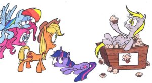 Rating: Safe Score: 0 Tags: 2013 applejack_(mlp) blakej blue_body blue_feathers blue_fur cutie_mark derpy_hooves_(mlp) e621 earth_pony equid equine feathered_wings feathers female feral food friendship_is_magic fur group hair hasbro horn horse humor mammal muffin multicolored_hair my_little_pony mythological_creature mythological_equine mythology pegasus pink_hair pinkie_pie_(mlp) pony purple_body purple_fur purple_hair quadruped rainbow_dash_(mlp) rainbow_hair smile tail traditional_media_(artwork) twilight_sparkle_(mlp) two_tone_hair unicorn what what_has_science_done wings User: bunchy7s
