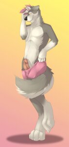 Rating: Explicit Score: 0 Tags: 4_toes anthro balls biceps biped black_nose blush boxers_(clothing) bulge canid canine canis claws clothed clothing digitigrade domestic_dog e621 erection feet foreskin fur genitals grey_body grey_fur grin hair hindpaw humanoid_genitalia humanoid_penis male mammal muscular muscular_anthro muscular_male no_swift paws pecs penis pink_body pink_fur pink_hair pose presenting retracted_foreskin shy smile solo standing tail toe_claws toes topless underwear white_body white_fur yellow_eyes User: bunchy7s