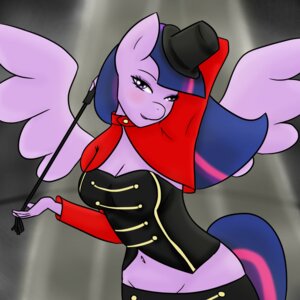Rating: Questionable Score: 0 Tags: 1:1 anthro anthrofied bedroom_eyes biped blush breasts cleavage clothed clothing e621 equid equine feathered_wings feathers female friendship_is_magic fur hair half-closed_eyes hasbro hat headgear headwear hi_res hooves horn ivorylace looking_at_viewer mammal multicolored_hair my_little_pony mythological_creature mythological_equine mythology narrowed_eyes navel presenting purple_body purple_eyes purple_feathers purple_fur purple_hair riding_crop seductive smile solo standing top_hat twilight_sparkle_(mlp) two_tone_hair whip winged_unicorn wings User: bunchy7s