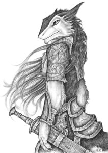 Rating: Safe Score: 0 Tags: 2010 anthro armor biped e621 hair long_hair looking_at_viewer male mammal melee_weapon monochrome sergal simul solo standing sword tail weapon User: bunchy7s Rating: Safe Score: 0 Tags: 2010 anthro armor biped e621 hair long_hair looking_at_viewer male mammal melee_weapon monochrome sergal simul solo standing sword tail weapon User: bunchy7s