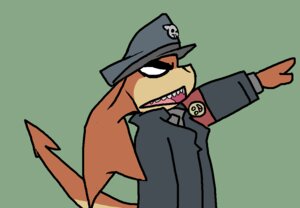 Rating: Safe Score: 0 Tags: anthro bandai_namco clothing darkdoomer digimon digimon_(species) e621 gesture head_wings humor male membrane_(anatomy) membranous_wings military nazi nazi_salute patachu patamon salute solo tail uniform unusual_wing_placement wings User: bunchy7s
