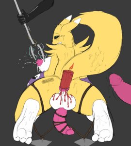 Rating: Explicit Score: 0 Tags: anal_insertion anthro bound burning_candle candle candle_insertion canine color digimon digimon_(species) fox fur furry insertion male male_only multiple_males nude penis red_candle renamon rule34 tagme User: bunchy7s