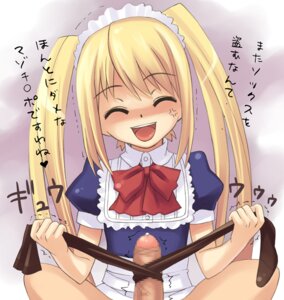 Rating: Explicit Score: 0 Tags: 1boy 1girls censored female foreskin maid male original oryou penis rule34 sockjob text thighhighs tied_hair tied_penis translation_request twintails uncircumcised veins veiny_penis User: bunchy7s