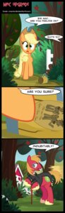 Rating: Safe Score: 0 Tags: 2014 absurd_res apple applejack_(mlp) big_macintosh_(mlp) blonde_hair bow_(feature) bow_tie clothing comic container cowboy_hat cup cutie_mark e621 earth_pony equid equine eyewear female fence flam_(mlp) flim_(mlp) food friendship_is_magic fruit green_eyes hair hasbro hat headgear headwear hi_res horn horse male mammal monocle my_little_pony mythological_creature mythological_equine mythology outside plant pony shirt shrub suit top_hat topwear toxic-mario tree unicorn User: bunchy7s