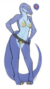 Rating: Questionable Score: 0 Tags: anthro belt biped breasts clothed clothing e621 female heart_symbol hi_res narcotic_sprinkles nipple_tape non-mammal_breasts nude pasties reptile scalie skimpy snake solo standing tail tape User: bunchy7s