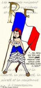 Rating: Questionable Score: 0 Tags: 1girls black_hair breasts casual_nudity english_text female female_only france french french_flag french_revolution french_text full_body long_nipples marianne national_personification nonsexual_nudity one_breast_out propaganda public_domain rifle rule34 simple_background smile solo tagme white_background User: bunchy7s