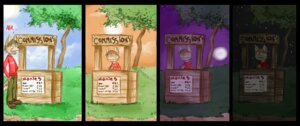 Rating: Safe Score: 0 Tags: anthro ayato base_one_layout biped black_border border bottomwear brown_hair clothed clothing comic content_repetition day detailed_background domestic_cat e621 empty_eyes english_text felid feline felis footwear four_frame_image full_moon fully_clothed grass hair hands_on_hips male mammal market_stall moon night one_row_layout open_mouth open_smile outside pants plant shoes short_hair sign sky smile solo star starry_sky sun text the_truth time_lapse time_passing time_progression toony tree white_eyes User: bunchy7s