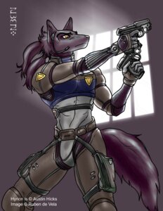 Rating: Safe Score: 0 Tags: 2004 5_fingers aiming anthro archived_source armor artist_name biped canid canine canis clothing commissioner_name day dual_wielding e621 electronics fingerless_gloves fingers fluffy fluffy_tail fur gloves gun hair handgun handwear headgear headphones headset holding_gun holding_object holding_ranged_weapon holding_weapon holster hyrion inside looking_aside male mammal pigtails pistol purple_body purple_fur purple_tail ranged_weapon rubendevela signature solo standing tail text weapon window wolf yellow_eyes User: bunchy7s