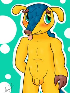 Rating: Explicit Score: 0 Tags: 2013 3:4 anthro armadillo balls blush digital_media_(artwork) e621 fifa flaccid fuleco genitals green_eyes hi_res looking_at_viewer male mammal mascot mundiela nude penis simple_background small_penis solo three-banded_armadillo xenarthran zeklullaby User: bunchy7s