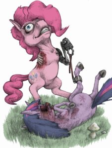 Rating: Questionable Score: 0 Tags: 2012 blood bloodshot_eyes blue_eyes bodily_fluids bone cutie_mark death dismemberment duo e413 e621 earth_pony equid equine eyeless female feral friendship_is_magic fungus fur gore grass grotesque_death hair hasbro horn horse machine mammal multicolored_hair mushroom my_little_pony mythological_creature mythological_equine mythology nightmare_fuel pink_body pink_fur pink_hair pinkie_pie_(mlp) plant pony purple_body purple_eyes purple_fur purple_hair tail twilight_sparkle_(mlp) two_tone_hair unicorn what User: bunchy7s