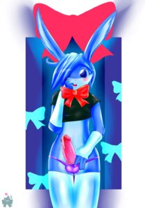 Rating: Explicit Score: 0 Tags: anthro blue_body blue_eyes blue_fur blush bodily_fluids bulge clothed clothing crossdressing e621 erection femboy fur genital_fluids genitals lagomorph legwear leporid male mammal narffet open_mouth panties penis precum rabbit ribbons solo stockings underwear User: bunchy7s