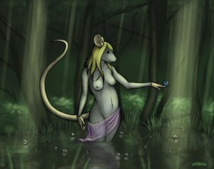 Rating: Questionable Score: 0 Tags: 2011 anthro arthropod biped blonde_hair blue_morpho breasts butterfly cloth clothing covering detailed_background digital_media_(artwork) duo e621 female flower fur gavbat grey_body grey_fur hair insect lepidopteran long_hair mammal murid murine nature navel nipples nude outside plant rat rodent rose_(flower) smile solo_focus standing swamp tail translucent translucent_clothing tree water wood User: bunchy7s
