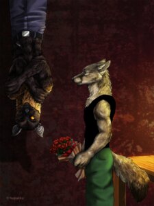 Rating: Safe Score: 0 Tags: anthro bat bengal_fox bottomwear bouquet canid canine clothing dangling duo e621 fadzai flower fox hupakko male mammal megabat pants plant tail true_fox unavailable_at_source upside_down User: bunchy7s