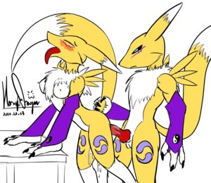 Rating: Explicit Score: 0 Tags: 2010 anthro anthro_on_anthro bandai_namco black_sclera blush bodily_fluids breasts canid canine countershading cum digimon digimon_(species) dipstick_tail duo e621 female fur genital_fluids hornydragon intraspecies male male/female mammal markings multicolored_body multicolored_fur multicolored_tail orgasm renamon sex simple_background tail tail_markings tongue two_tone_body two_tone_fur two_tone_tail white_background white_body white_fur white_tail yellow_body yellow_fur yellow_tail yin_yang User: bunchy7s