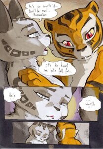 Rating: Safe Score: 0 Tags: anthro better_late_than_never black_nose blind comic daigaijin dialogue disability dreamworks duo e621 english_text eyes_closed felid female kung_fu_panda leopard mammal master_tigress painting_(artwork) pantherine red_eyes snow_leopard song_(kung_fu_panda) stripes text tiger traditional_media_(artwork) traditional_painting_(artwork) traditional_watercolor_(artwork) watercolor_(artwork) User: bunchy7s