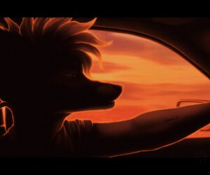 Rating: Safe Score: 0 Tags: 6:5 anthro canid canine car cloud driving e621 english_text fighterjet fox inside_car inside_vehicle lux_(character) male mammal mohawk silhouette sky solo sun sunset tattoo text truck vehicle User: bunchy7s