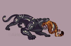 Rating: Questionable Score: 0 Tags: 2013 airless bodily_fluids claws copyright_symbol duo e621 felid feral fur male mammal open_mouth pantherine paws saliva soft_vore spots stripes swallowing symbol teeth tiger tongue usiku_(nines) vore watermark User: bunchy7s