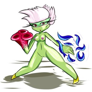 Rating: Explicit Score: 0 Tags: blush breasts cactuscacti e621 female generation_4_pokemon genitals humanoid nintendo nipples not_furry pokemon pokemon_(species) purple_nipples red_eyes roserade solo vulva User: bunchy7s