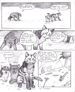 Rating: Safe Score: 0 Tags: ambiguous_gender canid canine canis comic coop_(wrng) dialogue digitigrade e621 english_text feral fur graphite_(artwork) greyscale group mammal monochrome natsume_(wrng) natsumewolf quadruped rikku tail text traditional_media_(artwork) wolf wolf's_rain wolf's_rain_next_generation User: bunchy7s
