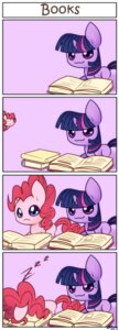 Rating: Safe Score: 0 Tags: 2012 :3 blue_eyes bodily_fluids book bukoya chibi comic duo e621 earth_pony equid equine eyes_closed female feral friendship_is_magic fur hair hasbro hi_res horn horse mammal multicolored_hair my_little_pony mythological_creature mythological_equine mythology pink_body pink_fur pink_hair pinkie_pie_(mlp) pony purple_body purple_eyes purple_fur purple_hair reading simple_background sleeping solo sweat sweatdrop tail twilight_sparkle_(mlp) two_tone_hair unicorn User: bunchy7s