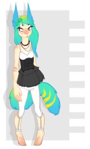 Rating: Safe Score: 0 Tags: accessory alternative_fashion anthro beaded_jewelry beaded_necklace beads blue_ears blue_hair blue_tail bow_(feature) bow_accessory bow_ribbon clothing corset dress e621 feet female freckled_face freckled_feet freckles full-length_portrait garter gradient_hair gradient_tail green_hair green_hair_bow green_tail hair hair_accessory hair_bow hair_ribbon hooves jewelry leggings legwear lingerie mandy_(octonnibal) necklace octonnibal portrait ribbons solo standing tail teal_hair teal_tail topwear unguligrade white_clothing white_leggings white_legwear User: bunchy7s