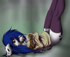Rating: Questionable Score: 0 Tags: 2013 anthro asylum belt biped black-husky black_body black_fur black_lips black_spots blue_hair bound canid canine canis clothing dalmatian domestic_dog e621 female floppy_ears fur hair hi_res legs_up legwear lips lying mammal markings on_back panties pinup pose rebecca_(black-husky) red_eyes restraints smile solo spots spotted_body spotted_fur stockings straitjacket submissive submissive_female tongue underwear white_body white_fur User: bunchy7s