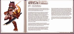 Rating: Questionable Score: 0 Tags: 2011 animal_humanoid dragon dragon_humanoid e621 english_text female hard_translated humanoid kenkou_cross melee_weapon monster monster_girl_(genre) monster_girl_encyclopedia monster_girl_profile mythological_creature mythological_salamander mythological_scalie mythology scalie solo sword tail text third-party_edit translated translation_edit weapon User: bunchy7s
