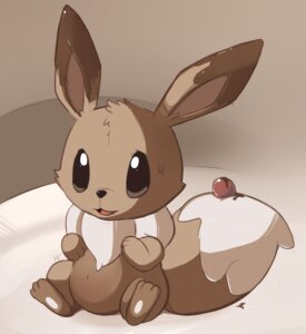Rating: Safe Score: 0 Tags: 2012 ambiguous_gender candy canid canine cherry chocolate dessert e621 eevee feral food fruit generation_1_pokemon happycrumble looking_at_viewer mammal nintendo plant pokemon pokemon_(species) solo tail User: bunchy7s