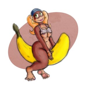 Rating: Questionable Score: 0 Tags: 1:1 banana big_breasts bottomless breasts clothed clothing donkey_kong_(series) e621 ear_piercing ear_ring female food food_fetish fruit haplorhine hi_res hoop_ear_ring kong mammal matt_the_mouse monkey nintendo piercing plant primate ring_piercing sitting solo suggestive suggestive_food tight_clothing tiny_kong User: bunchy7s