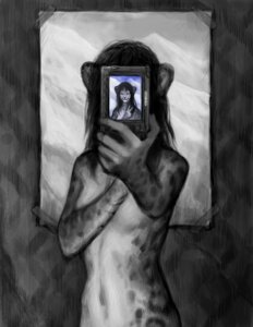 Rating: Safe Score: 0 Tags: anthro camera depression e621 felid female foreshortening half-length_portrait happy mammal nude paper portrait pose selfie shy solo symbolism ymxa User: bunchy7s