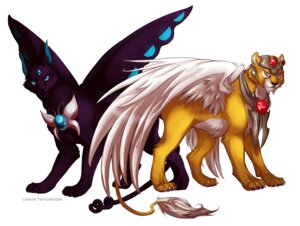 Rating: Safe Score: 0 Tags: amber_eyes armor black_body black_fur blue_eyes cardcaptor_sakura claws duo e621 feathered_wings feathers felid feral fluffy fluffy_tail fur gem hi_res insect_wings keroberos lepidopteran_wings lion lisannexx male mammal pantherine simple_background smile spinel_sun tail white_background wings yellow_body yellow_fur User: bunchy7s