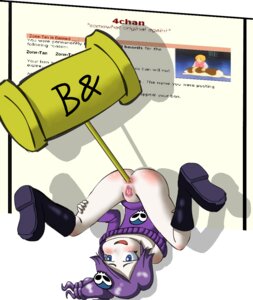 Rating: Explicit Score: 0 Tags: 1girls 4chan anal_insertion anus ass ban_hammer blush female gkg hammer melee_weapon purple_hair pussy rule34 war_hammer weapon zone-tan User: bunchy7s