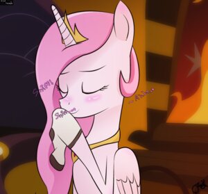 Rating: Safe Score: 0 Tags: clothing crown dragk e621 equid equine eyes_closed feathered_wings feathers female feral fireplace footwear friendship_is_magic hair hasbro headgear horn legwear log mammal my_little_pony mythological_creature mythological_equine mythology pink_hair princess princess_celestia_(mlp) royalty sniffing sniffing_clothes sock_sniffing socks solo text white_body white_feathers winged_unicorn wings wood User: bunchy7s