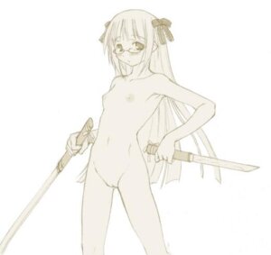 Rating: Explicit Score: 0 Tags: 1girls blush bow female flat_chest kasuga_yukihito mahou_sensei_negima! nude nude_female rule34 sword tagme tsukuyomi_(negima) User: bunchy7s
