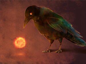 Rating: Safe Score: 0 Tags: 4:3 avian beak bird corvid corvus_(genus) crow e621 female feral glowing glowing_eyes oscine passerine raven red_eyes solo sun touhou uruo utsuho_reiuji User: bunchy7s