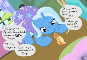 Rating: Safe Score: 0 Tags: applejack_(mlp) cape clothing detailed_background digital_media_(artwork) duo e621 earth_pony english_text equid equine extreme_size_difference female feral friendship_is_magic hasbro horn horse inside kudalyn larger_female mammal micro my_little_pony mythological_creature mythological_equine mythology pillow pony purple_eyes quadruped size_difference tail text trixie_(mlp) unicorn User: bunchy7s
